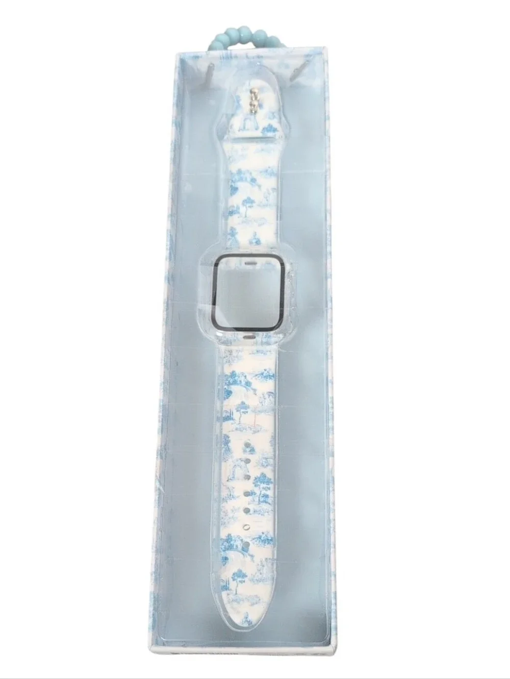 XO Poppy Blue Toile Apple Watch 2 in 1 Band & Bumper Set